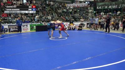 132 lbs Champ. Rd Of 16 - Austen Fry, Ubasa Trained vs Gavin Sanders, Big Game Wrestling Club