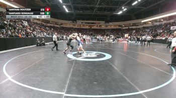 5A 190 lbs Quarterfinal - Santana Routzen, Atrisco Heritage vs Santiago Gonzalez, Farmington