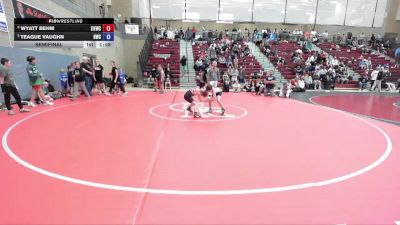 59 lbs Semifinal - Wyatt Behm, East Idaho Elite Wrestling Club vs Teague Vaughn, Hawk Wrestling Club