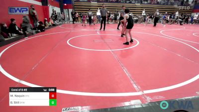 73 lbs Consi Of 8 #2 - Makayla Naquin, Owasso Takedown Club vs Brock Still, Bristow Youth Wrestling