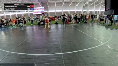 120 lbs Cons. Round 3 - Isabella Ortiz, Colorado vs Tillia Perry, California