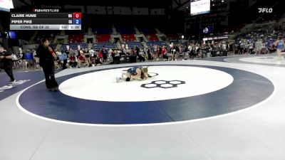 130 lbs Cons. Rd Of 32 - Claire Hume, WA vs Piper Pike, CA