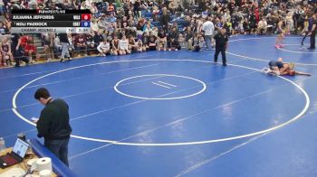 138 lbs Champ. Round 2 - Noli Paddock, Chautauqua Lake vs Julianna Jeffords, Wilson