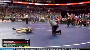 106 lbs Consolation Wb - Joseph Peterson, 8-Emmetsburg vs Jayden Rinken, 4-Nashua-Plainfield
