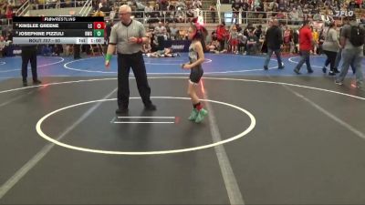 50 lbs Champ. Round 1 - Kinslee Greene, Lake Catholic vs Josephine Pizzuli, Rogue Wrestling Club