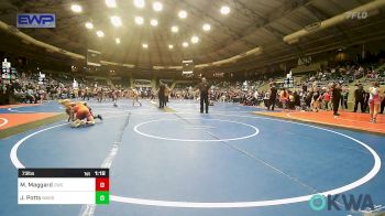 73 lbs Semifinal - Mason Maggard, Claremore Wrestling Club vs Jake Potts, Wagoner Takedown Club