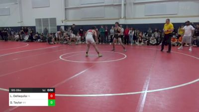 165-O lbs Semifinal - Lane Dellaquila, PA vs Dylan Taylor, WV