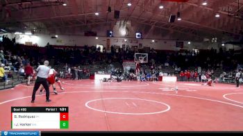 285 lbs Quarterfinal - Jacob Harker, Shelbyville vs Brian Rodriquez, Pike