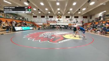 157 lbs Quarterfinals (8 Team) - Kaleb Hill, Cody vs Wyatt Dickau, DouglasWY