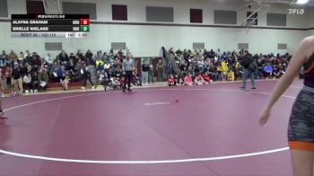 102-112 lbs 1st Place Match - Alayna Graham, Grinnell Girls vs Brielle Wieland, Independence Girls