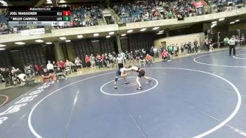 120 lbs Champ. Round 2 - Miles Carroll, Unattached vs Joel Waggoner, Unattached