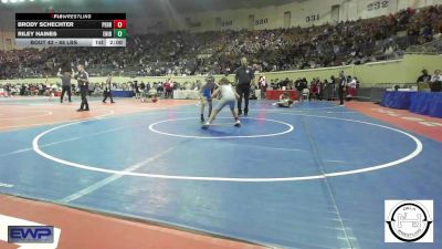 88 lbs Round Of 32 - Brody Schechter, Perry vs Riley Haines, Enid Junior High