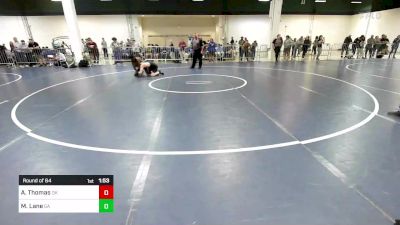 120 lbs Round Of 64 - Aydan Thomas, OK vs Marquavious Lane, GA