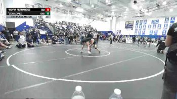 120 lbs 5th Place Match - Sofia Fernandez, Camarillo vs Zoe Lopez, Charter Oak