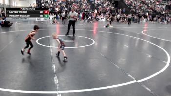 37 lbs Cons. Round 1 - Xavyer Wright, Mid West Destroyers vs Jameson Stadler, Torrington Wrestling Club