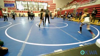 61 lbs Rr Rnd 5 - Cayden Petersen, Lions Wrestling Academy vs Shyann Taylor, El Reno