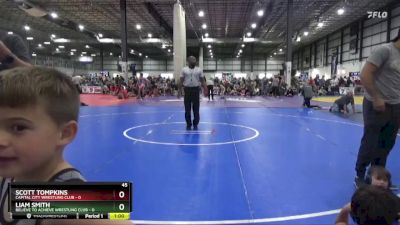 45 lbs Placement (4 Team) - Whitley Morrison, BELIEVE TO ACHIEVE WRESTLING CLUB vs William Hanscomb, CAPITAL CITY WRESTLING CLUB