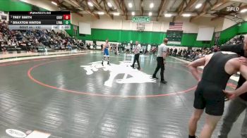 132 lbs Quarterfinal - Trey Smith, Cody vs Braxton Hinton, Lyman