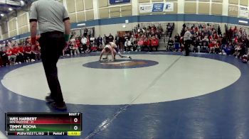 120 lbs Champ Round 1 (16 Team) - Timmy Rocha, New Haven vs Wes Harbert, New Palestine