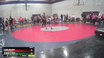 95 lbs Quarterfinal - Luke Nelson, Hard Rock Rams vs Everett Finn, Grizzlies Wrestling Club