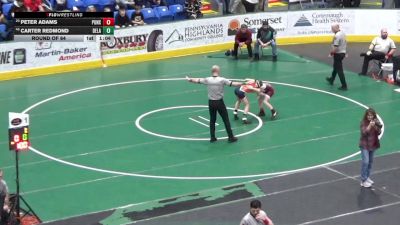 82 lbs Round Of 64 - Peter Adams, Punxsutawney vs Carter Redmond, Delaware Valley