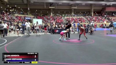 84 lbs Quarterfinal - Elijah Armenta, KS vs Kannin Keefhaver, MO