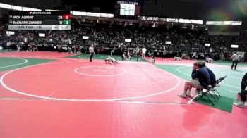 132 lbs Champ. Round 2 - Jack Albert, STR1 vs Zachary Zimmer, TEV1