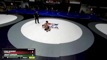 126 lbs Semifinal - Uriah Hawkins, Valhalla High School Wrestling vs Cole Schmidt, California