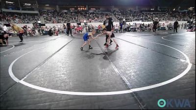 49 lbs Consi Of 16 #2 - Camden Ward, Weatherford Youth Wrestling vs Jackson Rosholt, Piedmont