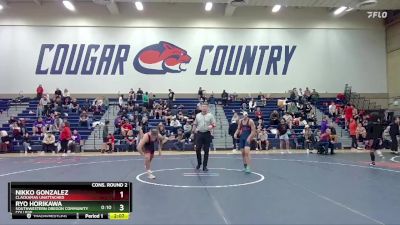 149 lbs Cons. Round 2 - Ryo Horikawa, Southwestern Oregon Community College vs Nikko Gonzalez, Clackamas Unattached