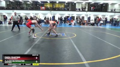 149 lbs Semifinal - Owen Crabtree, Otterbein University vs Claude Buckmaster, Heidelberg