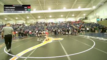 130 lbs Champ. Round 1 - Kodi Hansen, Marsh Valley vs Olivia Wold, Uintah