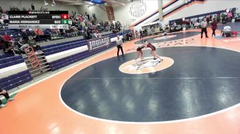 125 lbs Champ. Round 1 - Claire Plackett, Naperville (Central) vs Maria Hernandez, Macomb