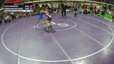 116 lbs Olivia Anderson, California 14U Girls vs Taimane Mata'afa Grove, Hawaii 14U Girls