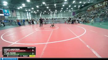 45-45 lbs Round 2 - Wyatt Lindstrom, Enumclaw Yellow Jackets Wrestling Club vs Tyler Moore, St. Maries Wrestling Club