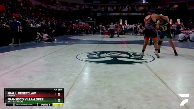 4A 285 lbs Quarterfinal - Jhalil Denetclaw, Gallup vs Fransisco Villa ...