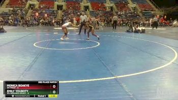 100 lbs Finals (8 Team) - Emily Youboty, W2-Bismarck Legacy vs Monica Boakye, W1-Minot