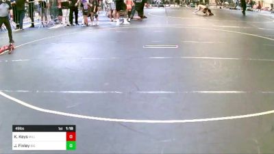 49 lbs Semifinal - Kyan Keys, Millard South WC vs Jacques Finley, Big Cat WC