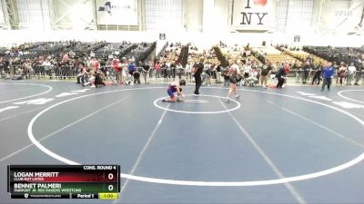 116 lbs Cons. Round 4 - Bennet Palmeri, Fairport Jr. Red Raiders Wrestling vs Logan Merritt, Club Not Listed