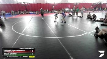 132 lbs Round 4 (16 Team) - Chase Gruber, Coleman Cougars vs Thomas Vanderzanden, Lena/Bonduel