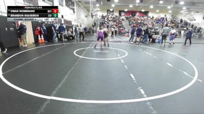 190 lbs Champ. Round 1 - Brandon Siqueiros, Xavier Prep vs Omar Nombrano, Mountain View