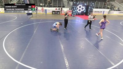 Junior Girls - 135 lbs Cons. Round 2 - Kaley Murphy, Michigan vs Madison Olsen, Utah