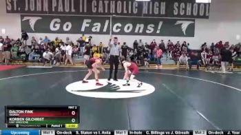 106 lbs Round 2 - Dalton Fink, Weaver vs Korben Gilchrist, East Limestone