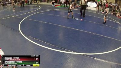 56 lbs Quarterfinal - Gabriel Myers, LV Bear Wrestling Club vs Kruizemen Myers, Colorado Outlaws