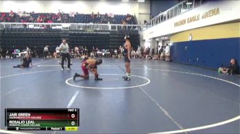 174 lbs Champ. Round 2 - Rosalio Leal, Modesto Junior College vs Jair Green, Sacramento City College