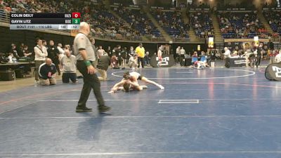 110 lbs Round Of 32 - Colin Deily, Nazareth vs Gavin Litz, Kiski Area