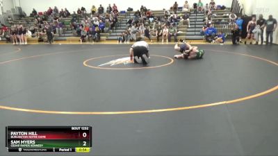 JV-2 lbs Round 4 - Vincent Ball, Western Dubuque vs Bryton Brombaugh, Burlington Notre Dame