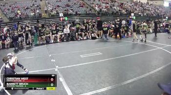 80 lbs Semis & 1st Wrestleback (8 Team) - Christian West, Kansas Rattlers vs Barrett Bruch, Wyoming Twisters