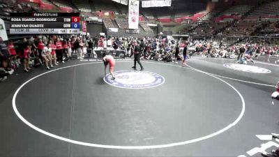 105 lbs Rosa Suarez-Rodriguez, TCWA - Tri-Counties Wrestling Association vs Jenniyah Duarte, CVWA - Central Valley Wrestling Association