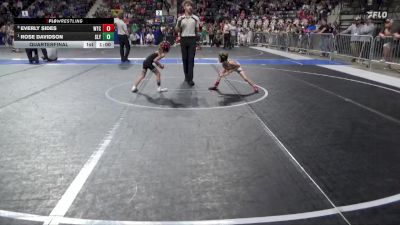 40 lbs Quarterfinal - Rose Davidson, Slyfox vs Everly Sides, WTC